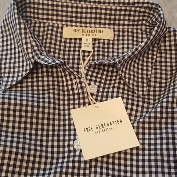Size M Free Generation Los Angeles Button Down - Picture 2 of 8